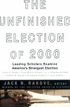 The unfinished election of 2000