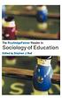 The RoutledgeFalmer reader in sociology of education by Stephen J Ball