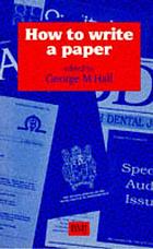 How to write a paper
