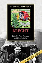 The Cambridge companion to Brecht