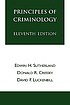 Principles of criminology