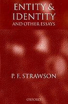 Entity and identity : and other essays