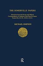 The Somerville papers : selections from the private and official correspondence of Admiral of the Fleet Sir James Somerville, G.C.B., G.B.E., D.S.O.