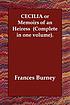 Cecilia , or  Memoirs of an heiress de Fanny Burney