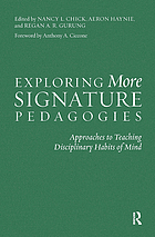 Exploring more signature pedagogies : approaches to teaching disciplinary habits of mind