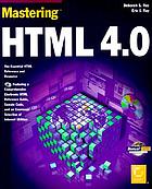 Mastering HTML 4.0