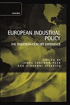 European industrial policy : the twentieth-century experience