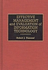Effective management and evaluation of information... de Robert J Thierauf
