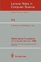 Mathematical Foundations of Computer Science 1989