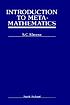 Introduction to metamathematics de Stephen Cole Kleene