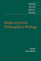 Medieval Jewish philosophical writings