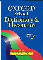 Oxford school dictionary & thesaurus
