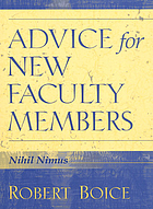 Advice for new faculty members : nihil nimus