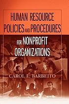 Human resource policies and procedures for nonprofit organizations