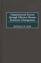 Organizational success through effective human resources management