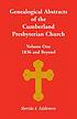 Genealogical abstracts of the Cumberland Presbyterian... by Sherida K Eddlemon