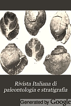 Rivista italiana di paleontologia e stratigrafia.