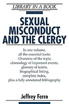 Sexual misconduct and the clergy