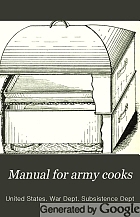 Manual for army cooks