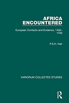 Africa encountered : European contacts and evidence, 1450-1700