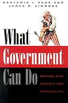 What government can do : dealing with poverty and inequality