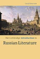 The Cambridge introduction to Russian literature