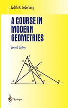A course in modern geometries