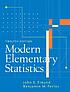 Modern elementary statistics by  John E Freund 