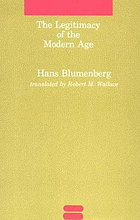 The legitimacy of the modern age