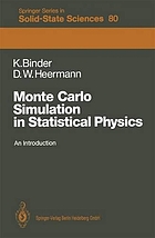 Monte Carlo simulation in statistical physics : an introduction