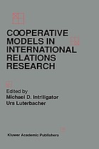 Cooperative models in international relations research