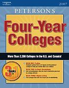 Peterson's four-year colleges 2007.