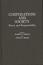 Corporations and society : power and responsibility