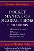 Schirmer pronouncing pocket manual of musical... 著者： Theodore Baker
