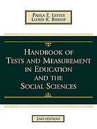 Handbook of tests and measurement in education and the social sciences
