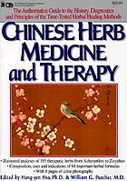Chinese herb medicine and therapy