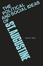 The political and social ideas of St. Augustine