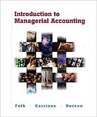 Introduction to managerial accounting