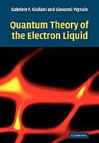 Quantum theory of the electron liquid