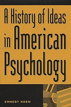 A history of ideas in American psychology