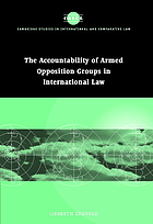 Accountability of armed opposition groups in international law