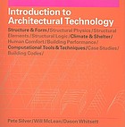 Introduction to architectural technology