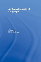 An Encyclopaedia of language