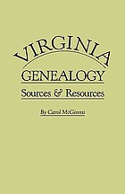 Virginia genealogy : sources & resources