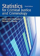 Statistics for criminal justice and criminology