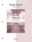 Study guide for use with fundamentals of corporate finance