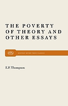 The poverty of theory & other essays
