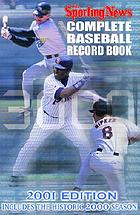 The complete baseball record book