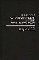 Food and agrarian orders in the world-economy