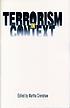 Terrorism in context door Martha Crenshaw